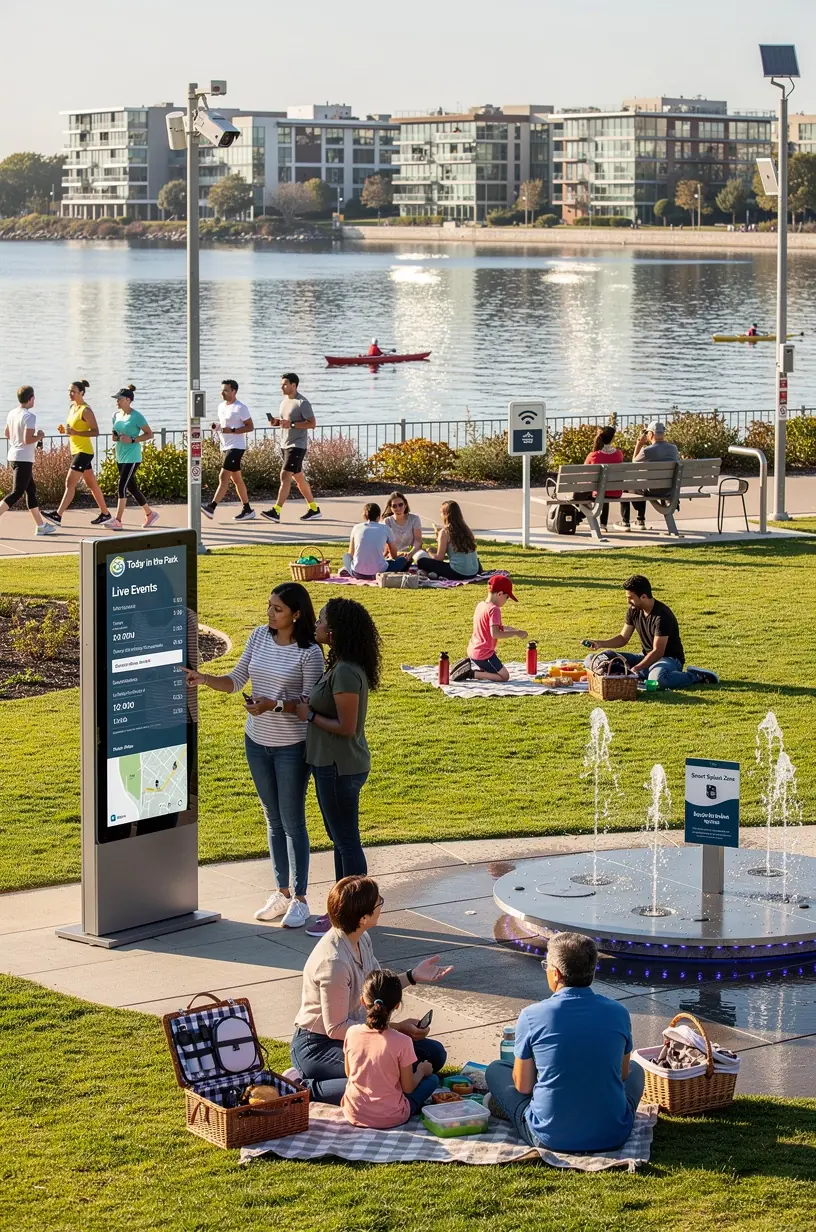 IoT technology improving urban mobility solutions in cities.