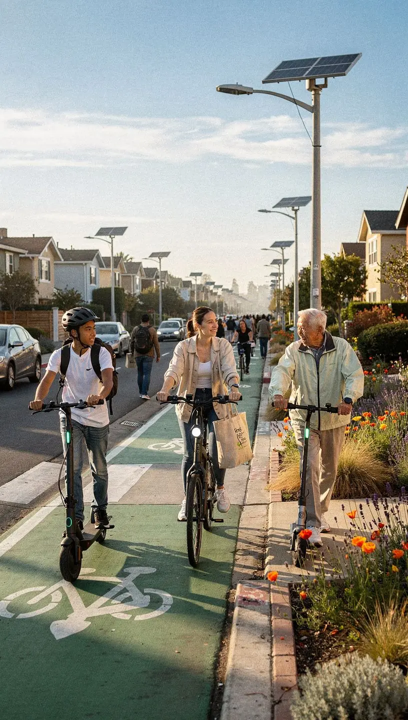 Urban heat islands and sustainable solutions infographic